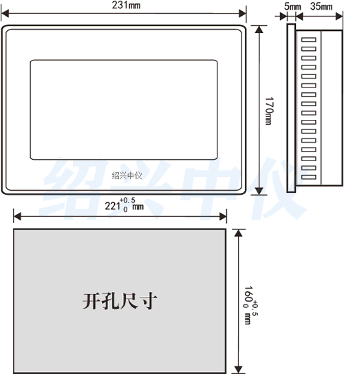 十通道无纸记录仪安装图 十通道无纸记录仪安装图