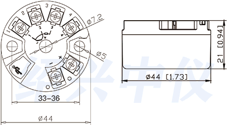 一体化温度变送器尺寸