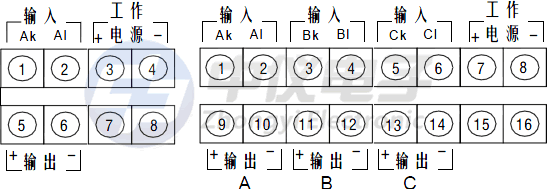 交流电流变送器接线图