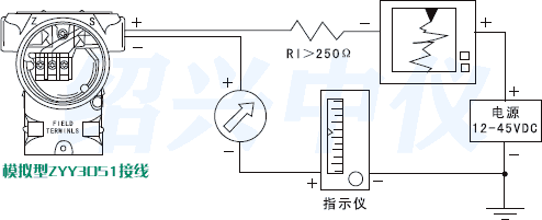 3051压力变送器接线图