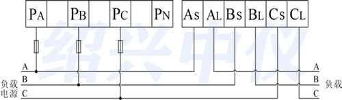 EX300R电流无纸记录仪接线图
