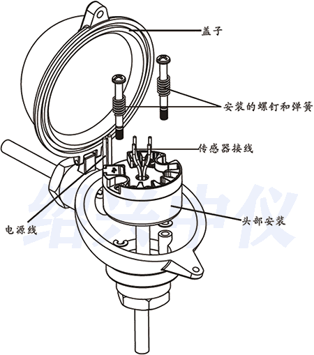 RS485输出温度变送器原理图